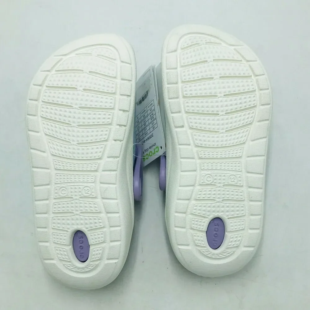 Crocs Kid's C12 Literide Clog K Blue Purple Lightweight Water Shoes Rubber NWT